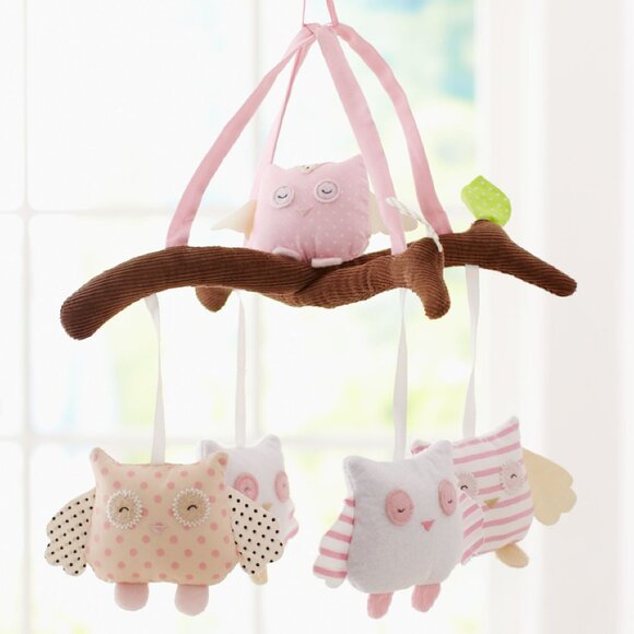 NEW Pottery Barn Haley Owl Nursery Mobile - Picture 1 of 8